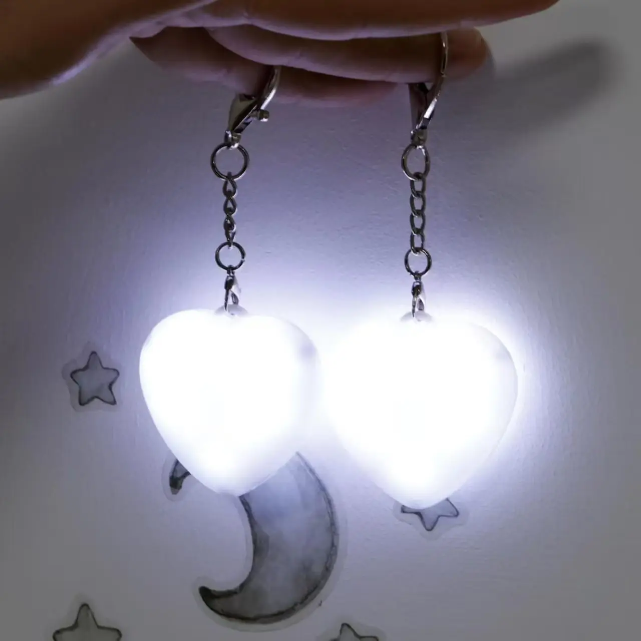 Touch Sensitive LED Charging Lamp Purse Light Handbag with Automatic Sensor Bed Lamp Heart Light Gift Ideas Women