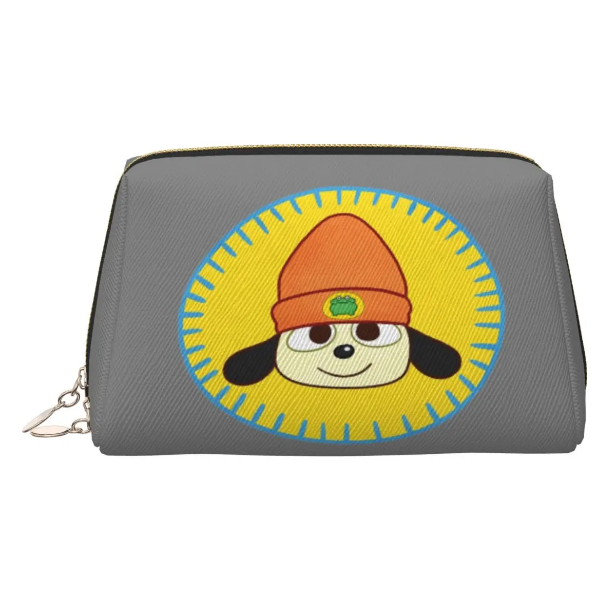 PaRappa The Rapper Patch Women Cosmetic Bags Travel Makeup Organizer Pouch Toiletry Storage Dopp Kit Box