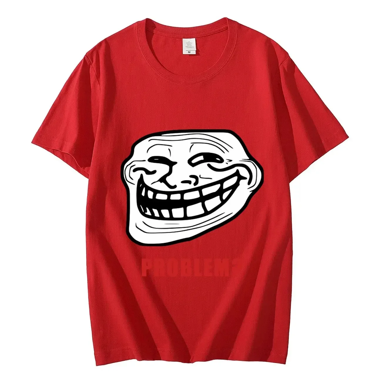 Funny Trollface Meme Rage Comic Funny Troll Joke Internet Meme T-shirt  Cotton Short Sleeve T Shirts Vintage Fashion T-shirts