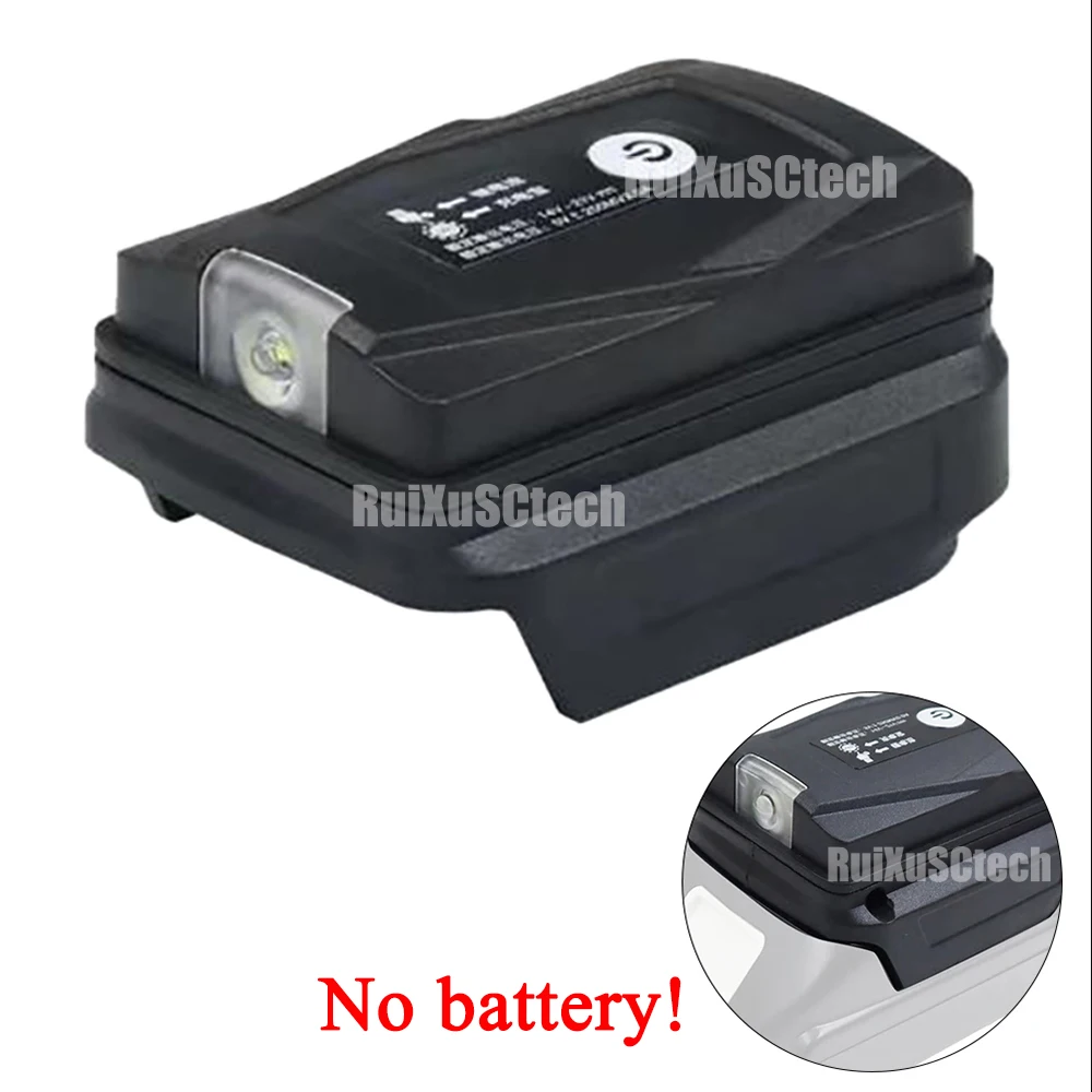 Adapter LED Lights Lamp Flashlight Torch USB Mobile Phone Charger For Makita 18V Li-ion Battery BL1830 BL1815 Power Bank