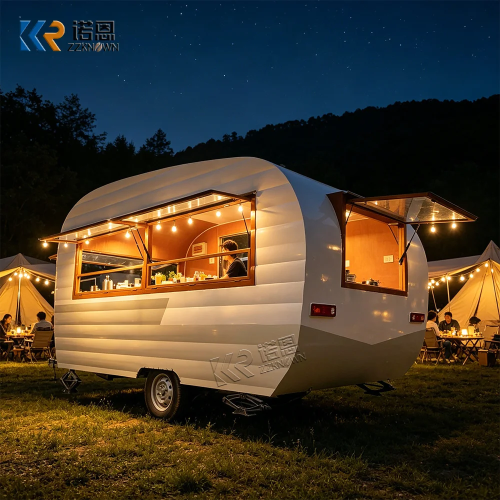 

Mailbox Ice Cream Air Conditioned Food Truck Commercial Food Truck Trailer Outdoor Mobile Food Trailer with Griddle