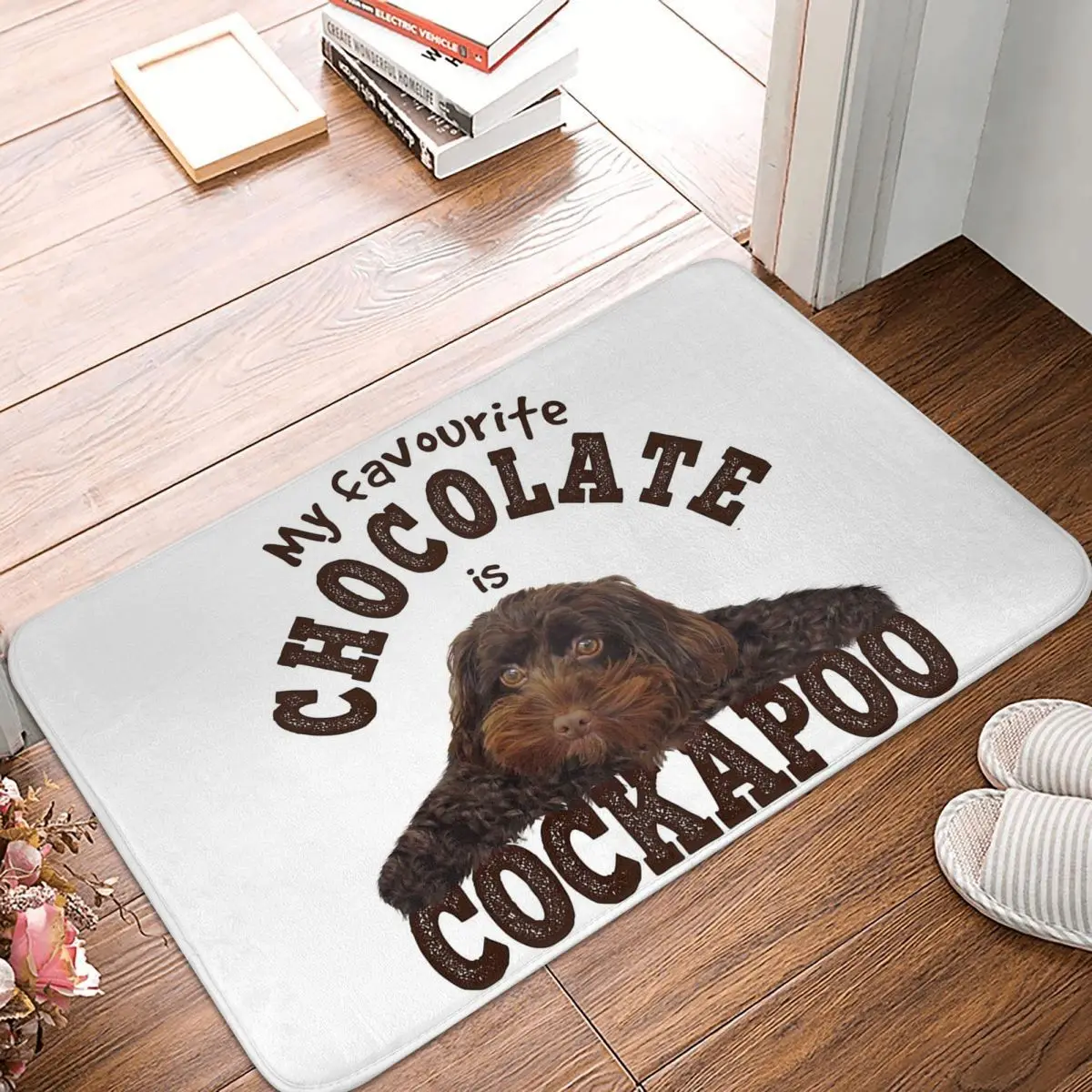 Cockapoo Havanese Dog Non-slip Doormat Floor Mat Sand Scraping Carpet Rug for Kitchen Entrance Bathroom Living room Footpad Mats