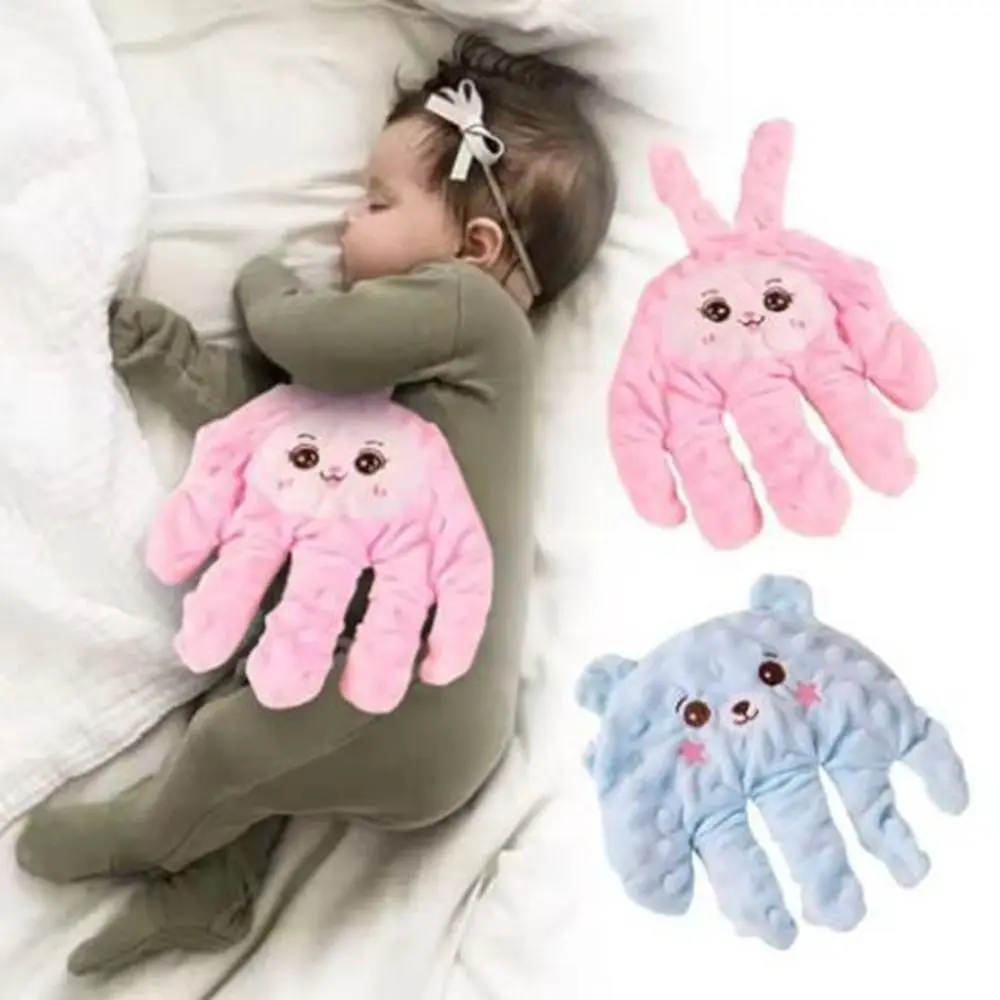 Guante de mano automático de algodón para pacificar, Control remoto, ajustable, calmante para bebé, juguete para dormir, cómodas palmas calmantes para bebés