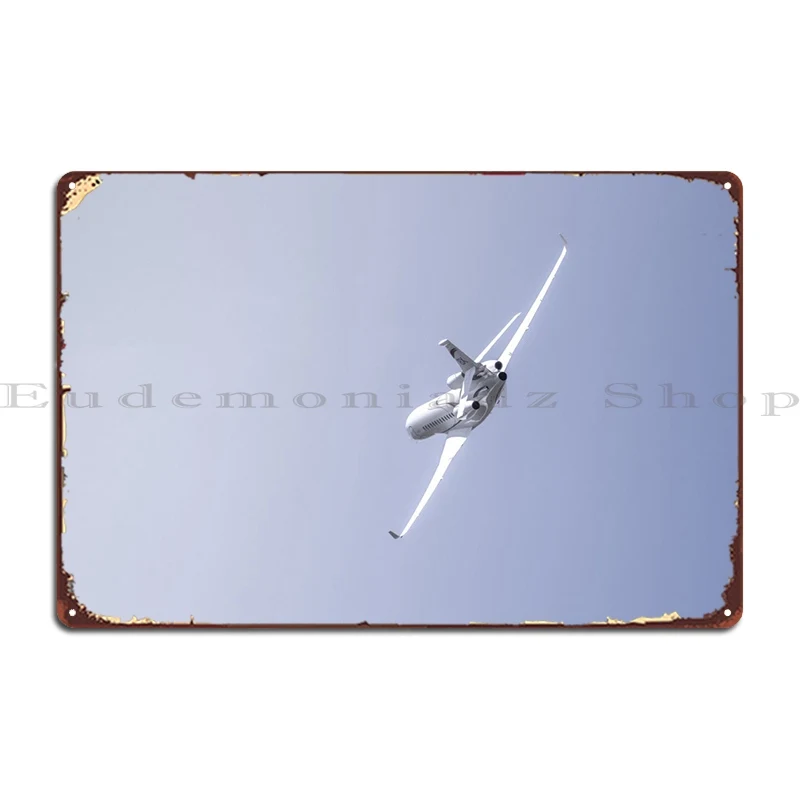 Dassault Falcon Banking Metal Plaque Wall Cave Painting Custom Designs Club Tin Sign Poster