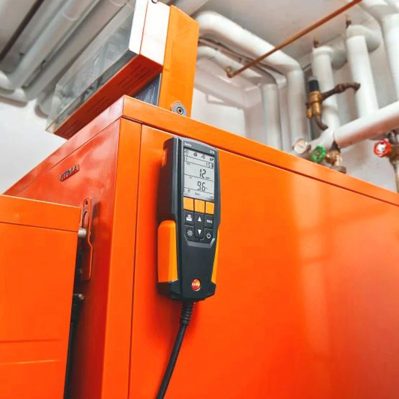 Testo 310 محلل احتراق غاز المداخن O2 CO CO2 نطاق القياس 0 إلى 4000 جزء في المليون