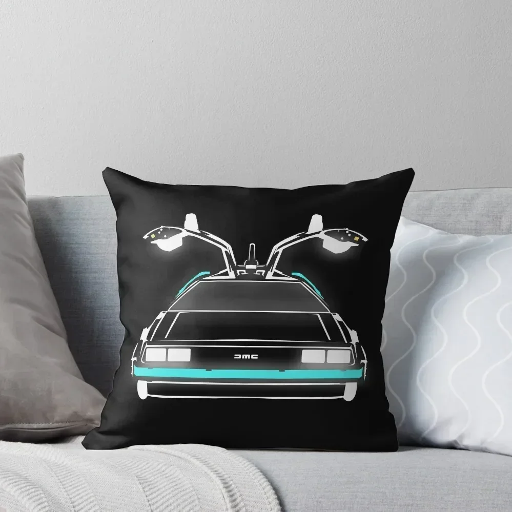 Delorean neon Throw Pillow autumn pillowcase pillows decor home Christmas Pillowcase pillow