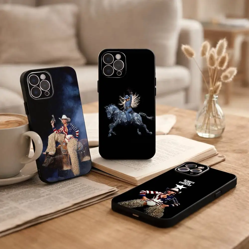 

B-Beyonce Lemonade Phone Case For iPhone17,16,15,14,13,12Plus,Pro Max,XS,5G Soft Silicone Black Cover