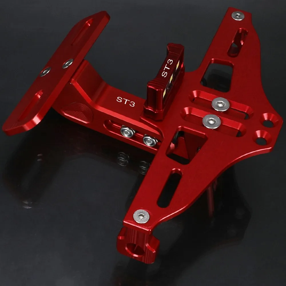 LED Light Rear Lamp Holder Accessories FOR DUCATI ST3 ST 3 2003-2007 2006 2005 2004 CNC Fender Kits License Number Plate Bracket