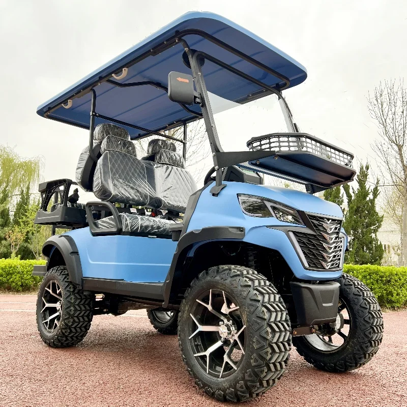 

Color Customized Wholesale Price 4 2 6 Seater Electric Golf Cart Hunting Cart 48V Electric Street Legal Club Golf Cart