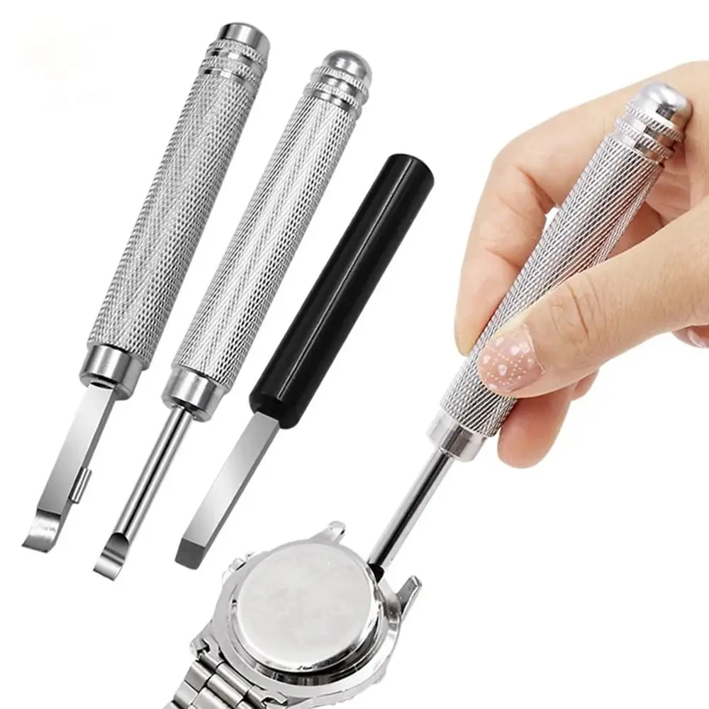 1ชิ้นถอดสกรูเครื่องงัดแบตเตอรี่เครื่องมือซ่อมโลหะที่เปิดฝาหลังนาฬิกาสำหรับเครื่องดึงฝาหลังนาฬิกา