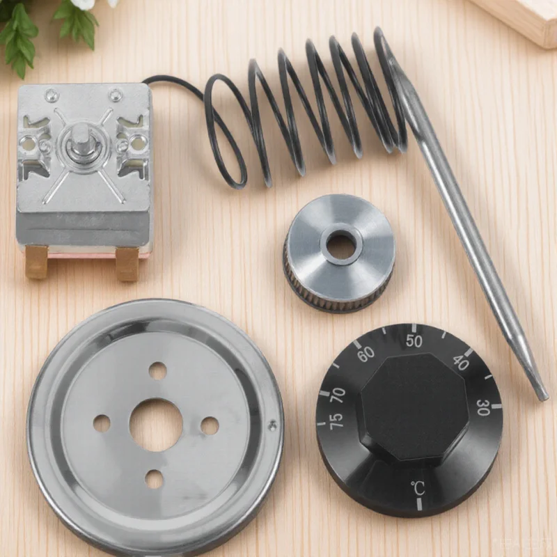 

Mechanical Thermostat 16a Temperature Control Adjustable Overheat Protection Oven Fryer Stove Thermostat for Gas Oven