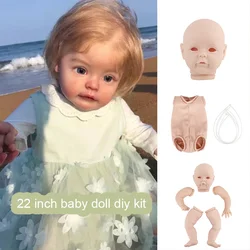 22 Inches Sue Sue Vinyl Body Unpainted Unassembled Parts Diy Blank Newborn Dolls Molds for Girls