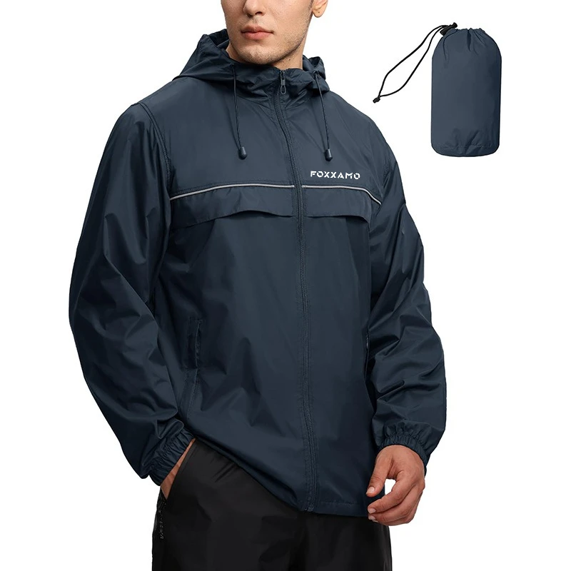 

FOXXAMOCycling Camping&Hiking Fishing Spring and Autumn New Hooded Outdoor Sports Style Solid Color Men's Jacket