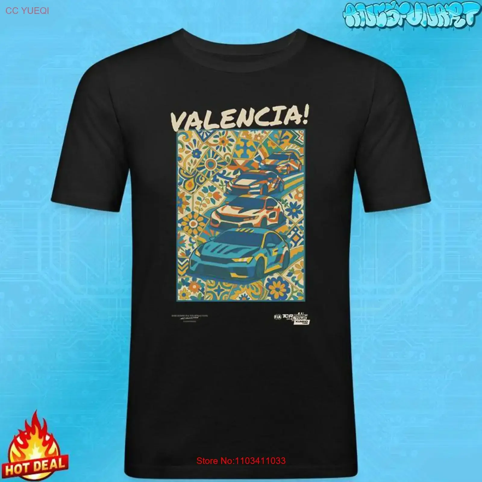 Camiseta Vintage Kumho Fia Tcr World Tour España 2025, Estilo Lavado, Ligeramente Desgastado, Ropa de Diseñador, Top Suave para Uso Diario