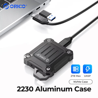 ORICO M.2 NVMe Hard Drive Case USB 3.2 Gen 2 10Gbps NVME SSD Enclosure PCI-E M-Key 2230mm for PC External SSD Drive Enclosure