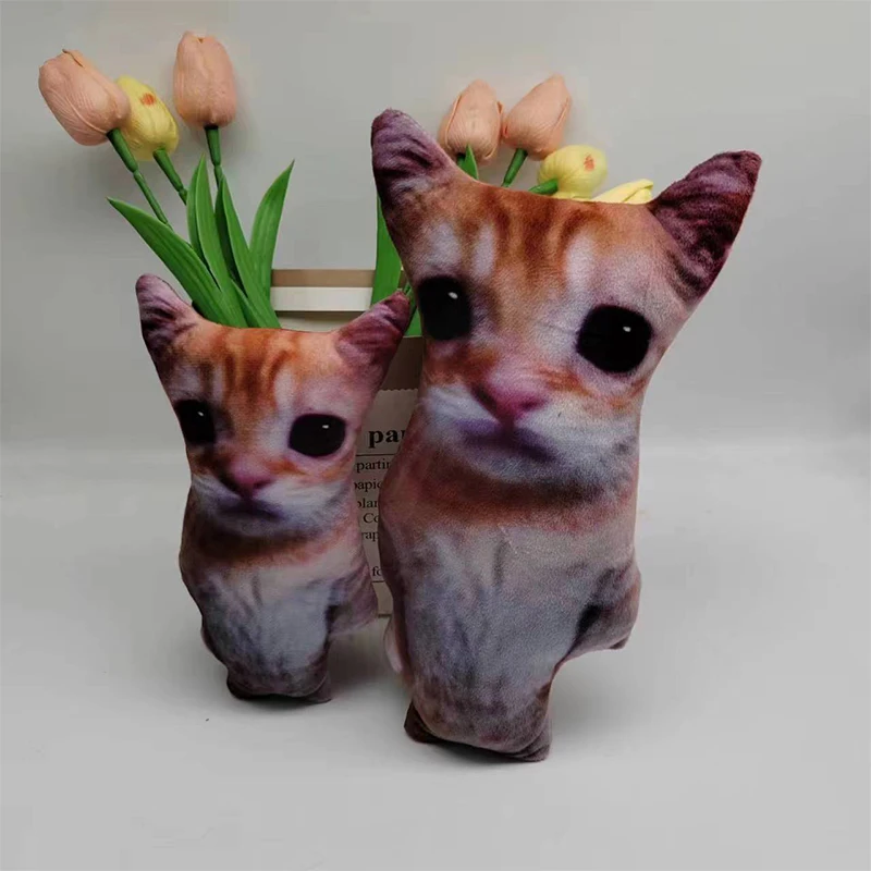 Cute El Gato Cat Plush Toys Wowwow Cat Dolls Plushies Simulation Stuffed Animals Birthday Holiday Gift Kids Collectible Toy