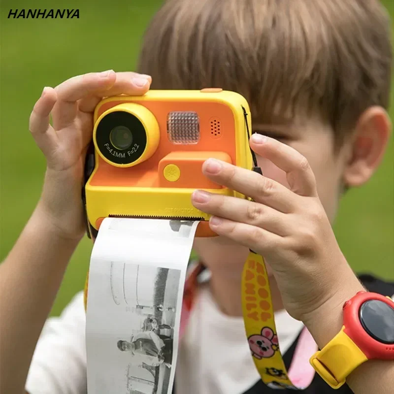 

Children Instant Camera Print Camera 2.0" 1080P Video Photo Digital Camera With Thermal Print Paper For Kids Birthday Gift Toys