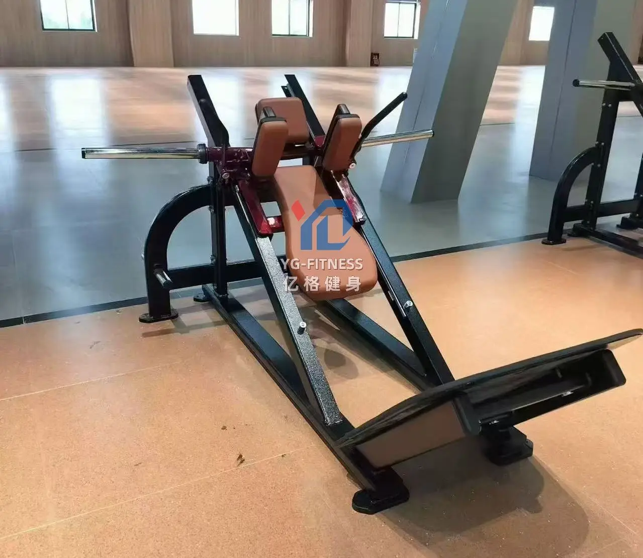 Commercial Leg Press Hack Squat Machine Heavy-Duty Metal Fitness Equipment with Safety Features