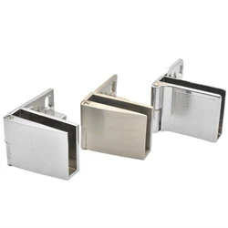2Pcs/Set Glass Door Hinge Glass Cabinet Door Hinge Glass Wine Cabinet Hinge Glass Display Hinge Free Hole