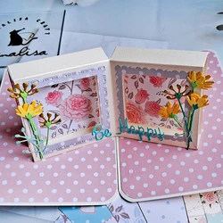 Panalisacraft 3D ramka na zdjęcia pudełko wykrojniki do metalu szablony dla DIY Scrapbooking/album dekoracyjne tłoczenie DIY karty papierowe