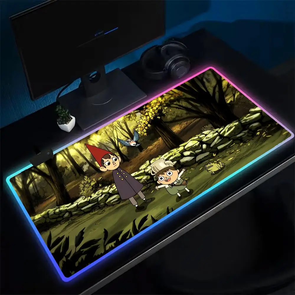 

GAME Over the Garden Wall Mouse Pad Anime Gaming Mouse Pad LED Table Pads Backlit Rubber Desktop XXL RGB Desk Mats
