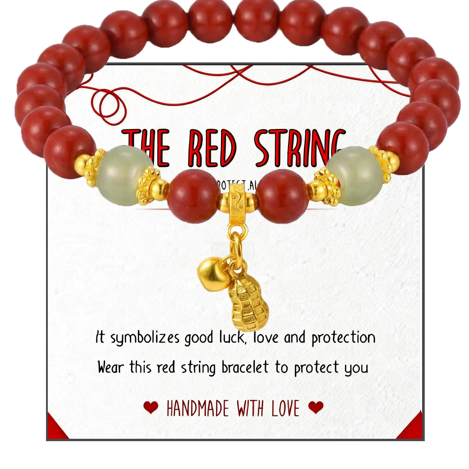 Purple Cinnabar Lucky Bracelet, Optional Cards Handmade Lucky Bangle Women Bracelet Drop Shipping Suitable for Wrists 15.5cm