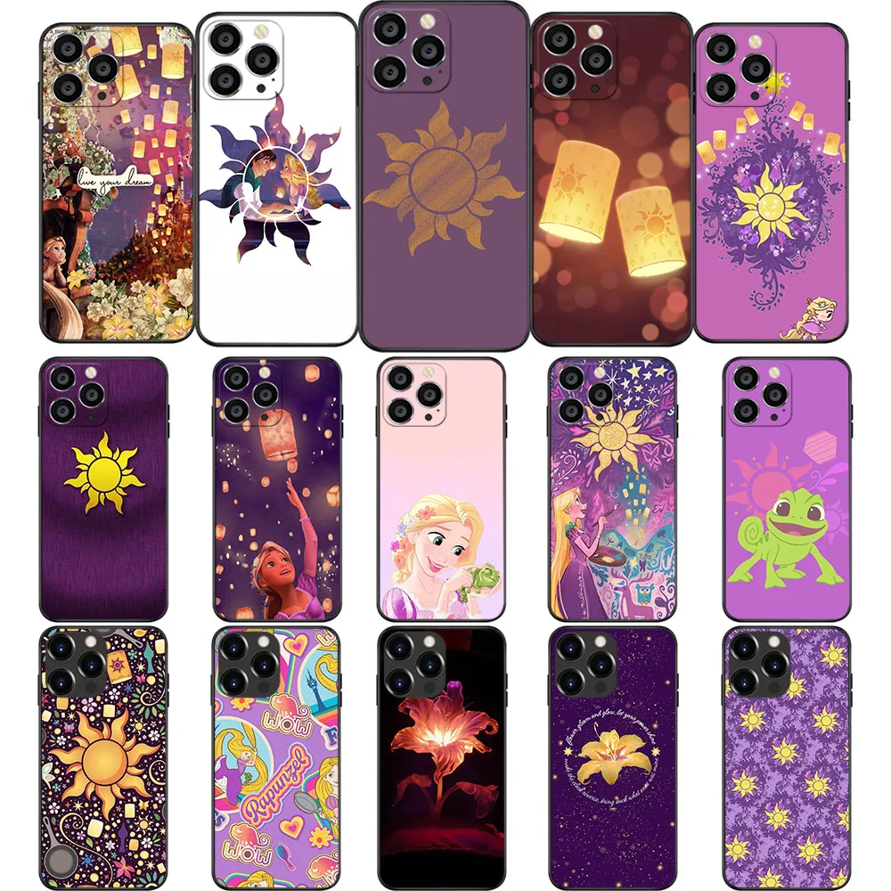 UN-32 Rapunzel Tangled Soft Case For iPhone 11 12 13 14 15 Mini Pro Max Plus