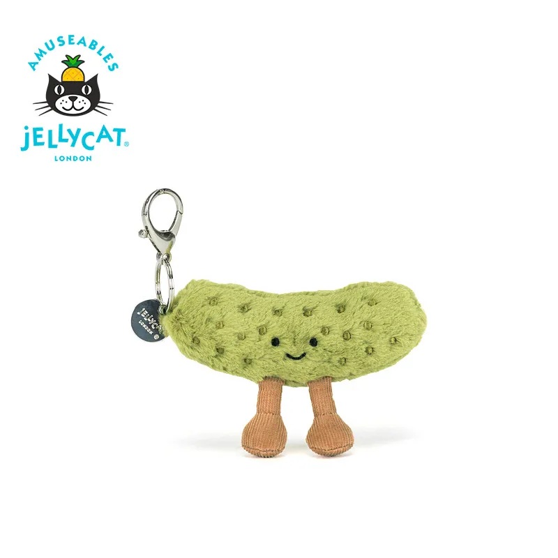 

Оригинальный брелок-подвеска Jellycat Fun Gherkin 2026 SS из Великобритании, новинка, супермягкая плюшевая игрушка-подвеска для сумки, подарок для детей и взрослых