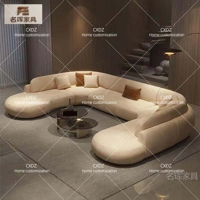 New High End Light Luxury L Shaped Sofa for Hotel Lobby Villa Living Room Large Apartment Modern Sectional Couch