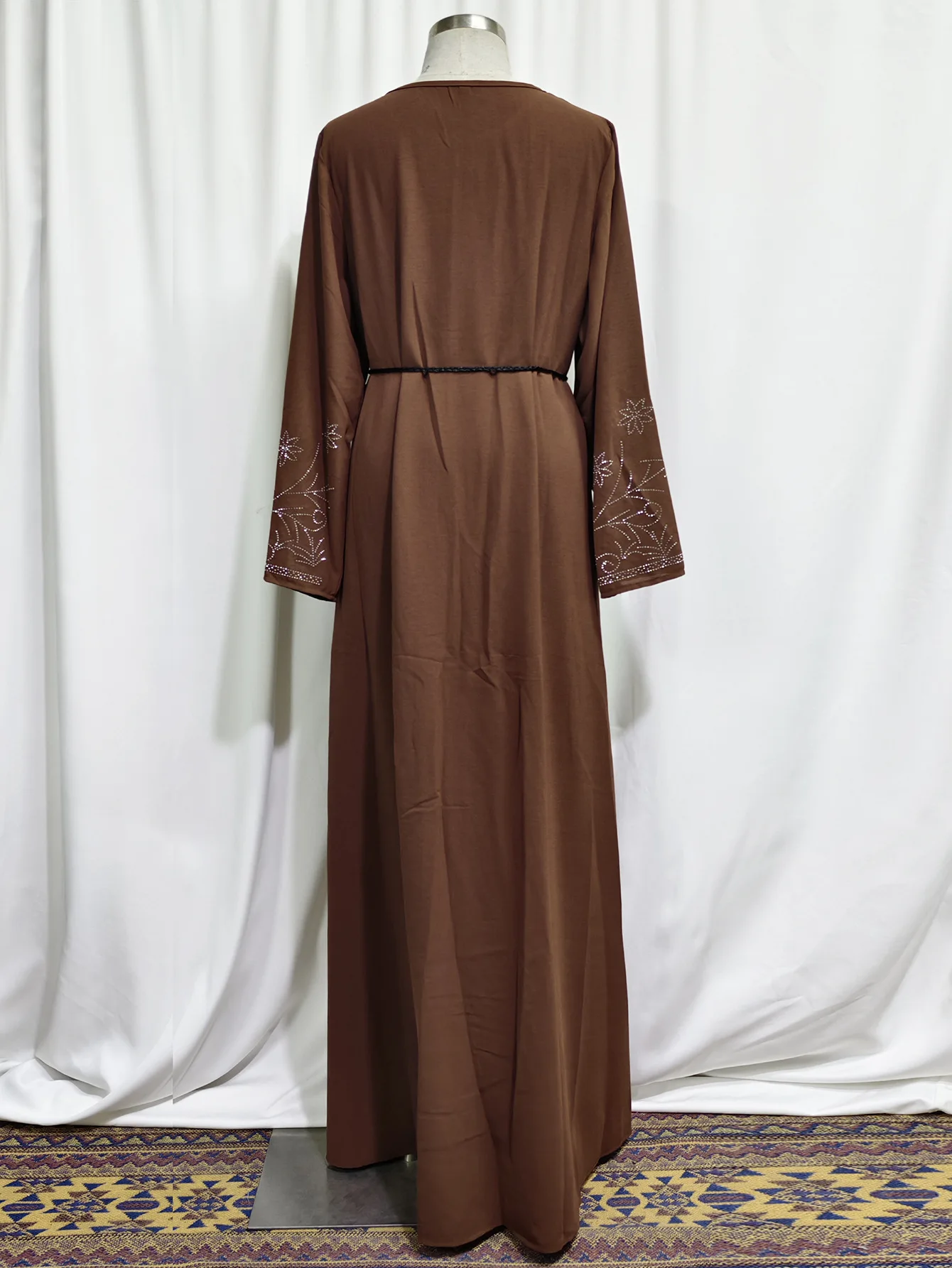 Außenhandel Nahen Osten Arabisch frauen Robe Mode Heißer Diamant Dubai Langes Kleid Muslimischen Kleid Cw62624