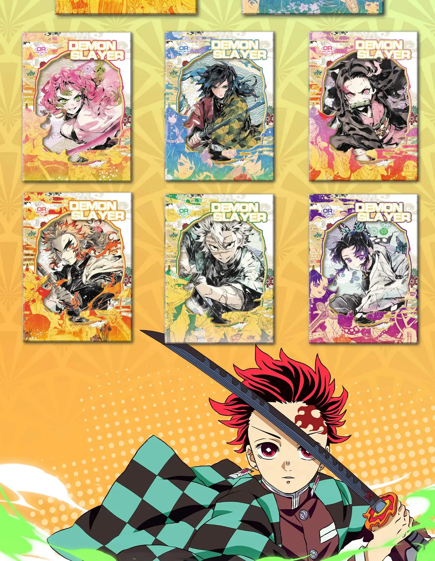 Demon Slayer Card Cool Summer High Burning Battle Card Tanjirou Kamado Nezuko Metal Collection Card Toy Gift