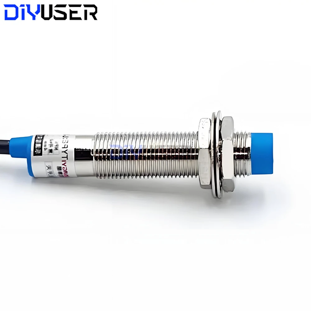 LJ12A3-4-Z/BX مستشعر القرب الاستقرائي NPN NO تيار مستمر 6-36 فولت 4 مللي متر كشف التبديل للأتمتة الصناعية باستخدام الحاسب الآلي