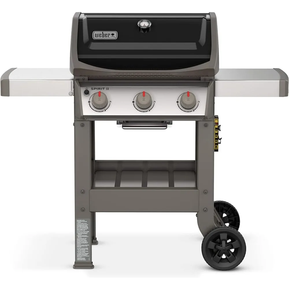 Weber Spirit II E-310 3-Burner Liquid Propane Grill, Black Korean Bbq Grill Portable Grill  Parilla Portatil Parrilas Para Asado