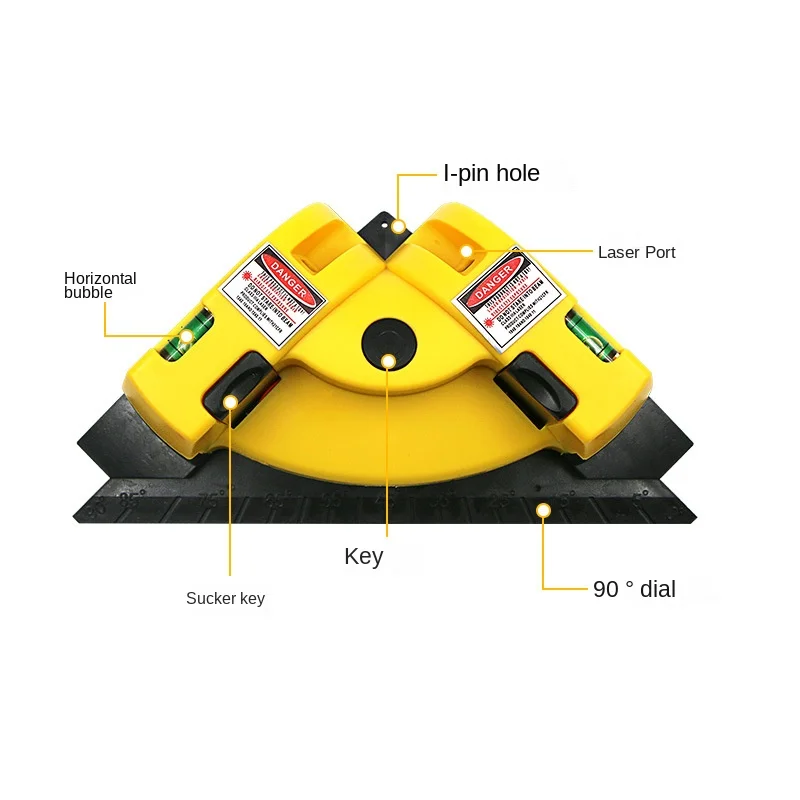 Tile laying 90 degree laser Angle line instrument  laying Right Angle ground instrument Tile laying tool  laser level