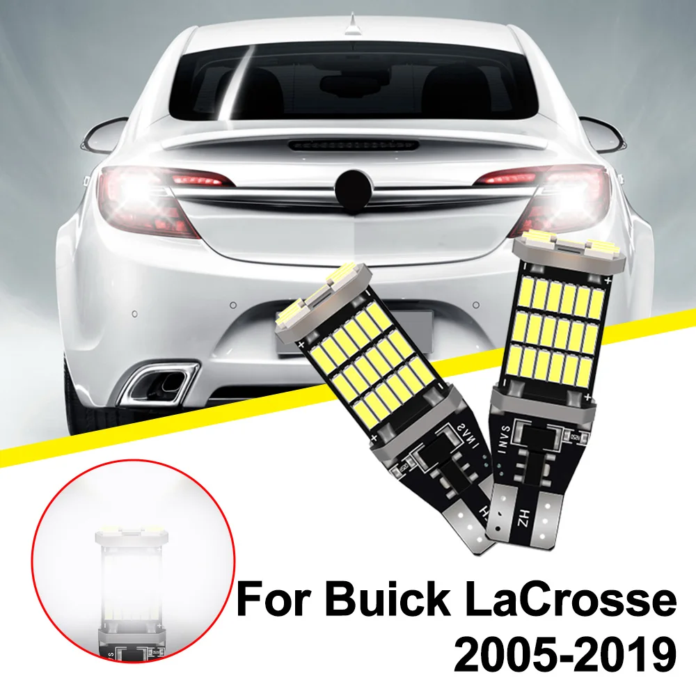 

2 шт. Canbus No Error автомобильный светодиодный фонарь заднего хода 6000K CSP чипы Plug and Play для Buick LaCrosse 2005-2016 2017 2018 2019 резервная лампа