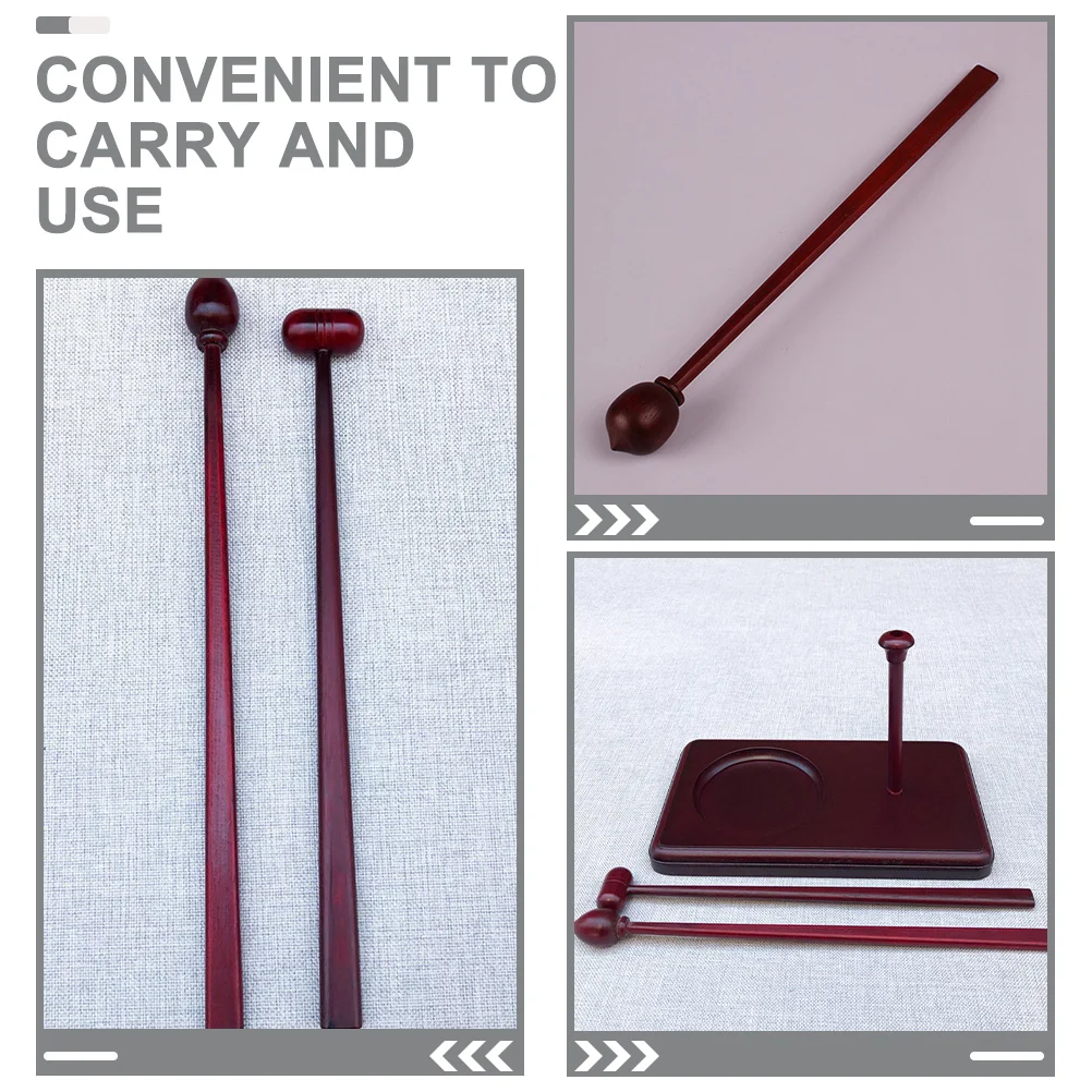 

Wood Fish Stick Compact Size For Temple Taoist Home Use Percussion Mallet Drumstick Wooden Instrument Tool