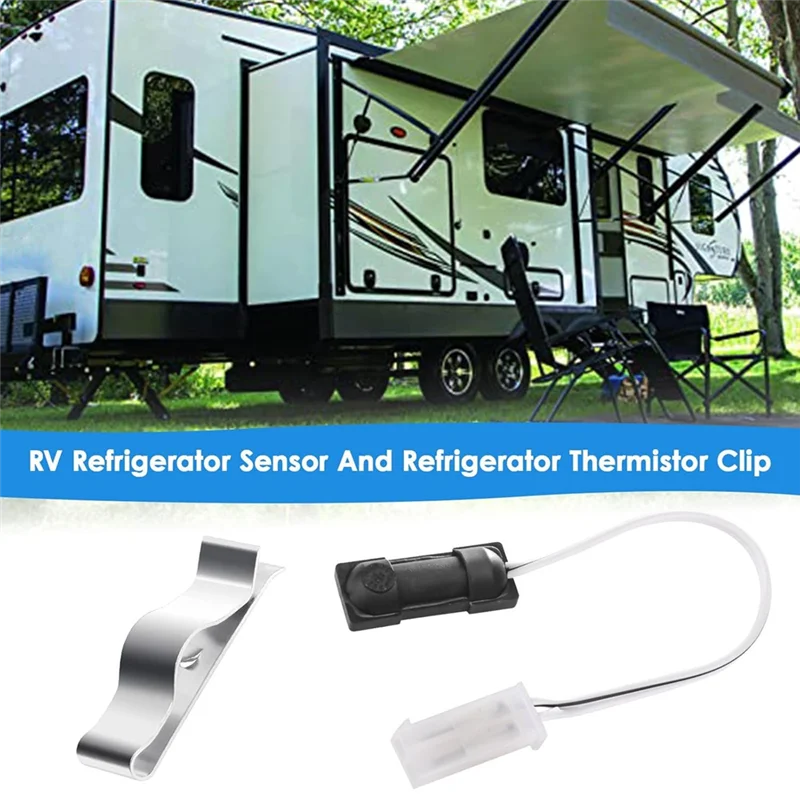 ABDJ-629409 Датчик холодильника Rv для Norcold, запасные части для датчика термистора и монтажный зажим для термостата холодильника