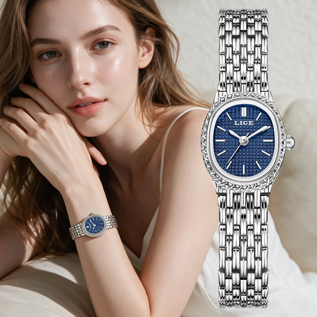 LIGE 2026 New Luxury Brand Watches Womens Watch  Fashion Elegant Quartz Wristwatches Ladies Gift Montre pour femmes Reloj