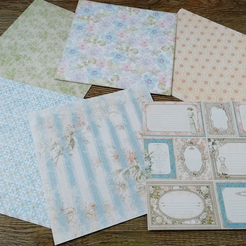 Słodki sen wzorzysty papierowy Scrapbooking ręcznie robiony podkładka w tle nadruk boczny