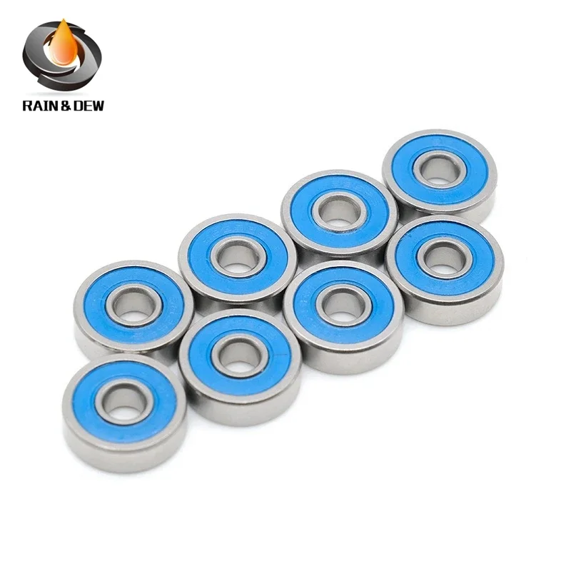 MR63RS Bearing ABEC-7 3x6x2.5 mm 10PCS Miniature Ball Bearings Blue Sealed MR63RS L-630DD