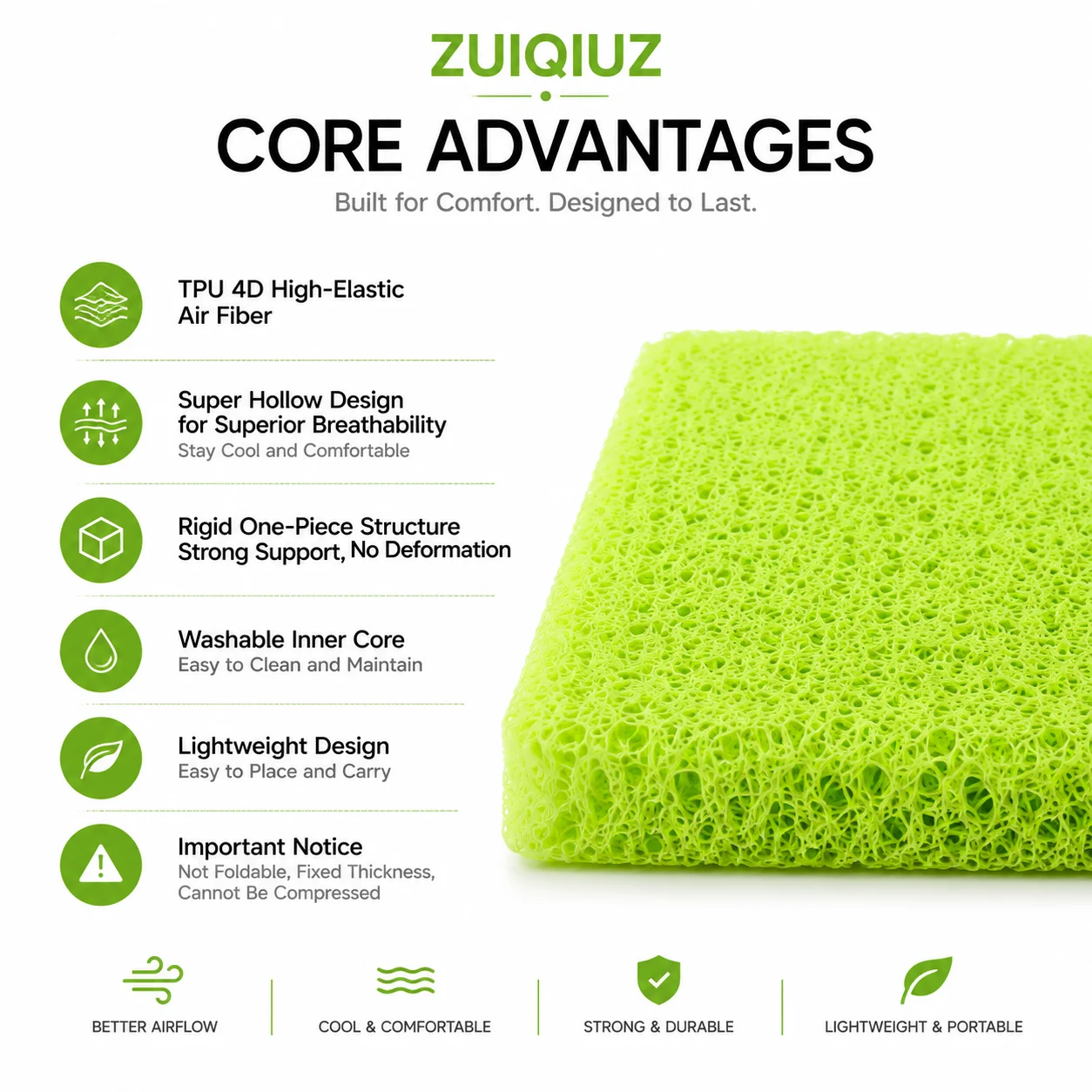 TPU Seat Cushion Breathable 4 D Air Fiber Seat Pad Support Pressure Relief Pad For Office Car Driving Wheelchair Seat Cushion view 6