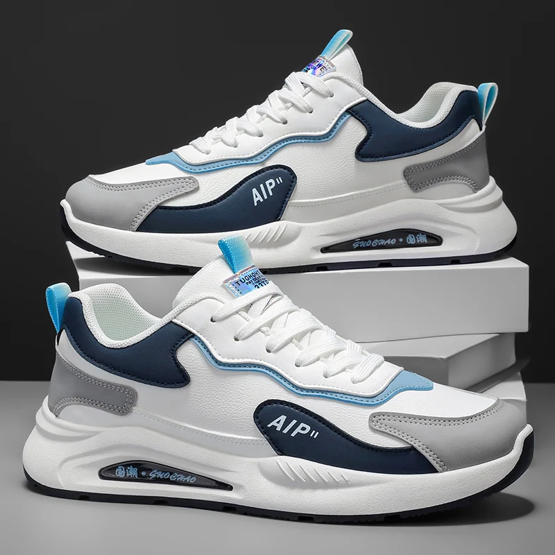 

Men's Casual Four-Season Sneakers Non-Slip Soft Sole Outdoor Racing Running Shoes Breathable Fashion Student Speed Sports