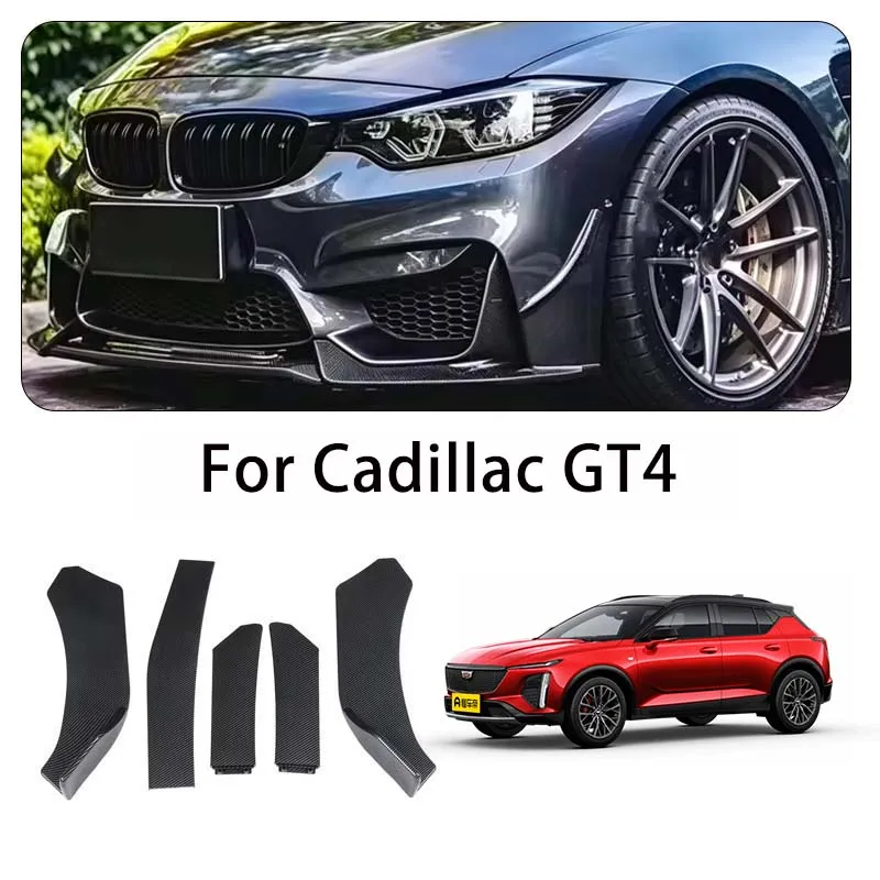 5-Segment Adjustable Front Bumper Lip Splitter Body Kit For Cadillac GT4 body kits