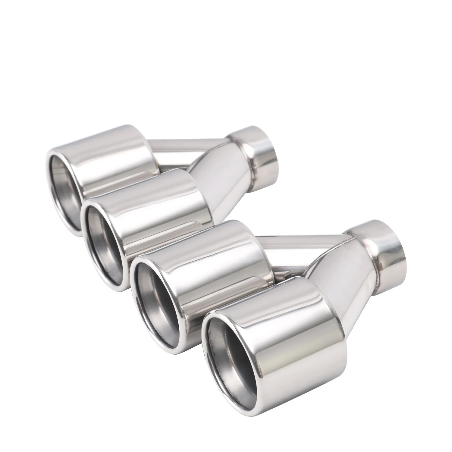 

JZZ universal car 2.5'' double wall exhaust tip Stainless Steel 89mm outlet muffler tailpipe