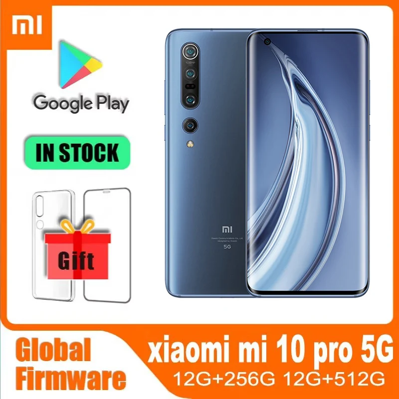 Xiaomi 10 Pro Zoom redmi Smarphone 5G Snapdragon 865 Cellphone 108 MP 4500mAh Battery Android Phone Global rom used phone