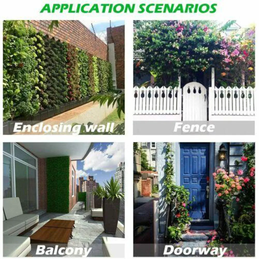 Breathable Felt Vertical Grow Pouch with 6 Pockets Designed for Hanging Gardens on Walls Fences Balconies and Patio Railings