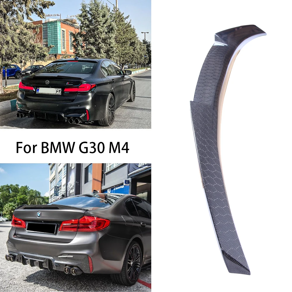 

For BMW 5 Series G30 G38&M5 F90 M4 Style Honeycomb carbon fiber Rear Spoiler Trunk wing 2016-2023