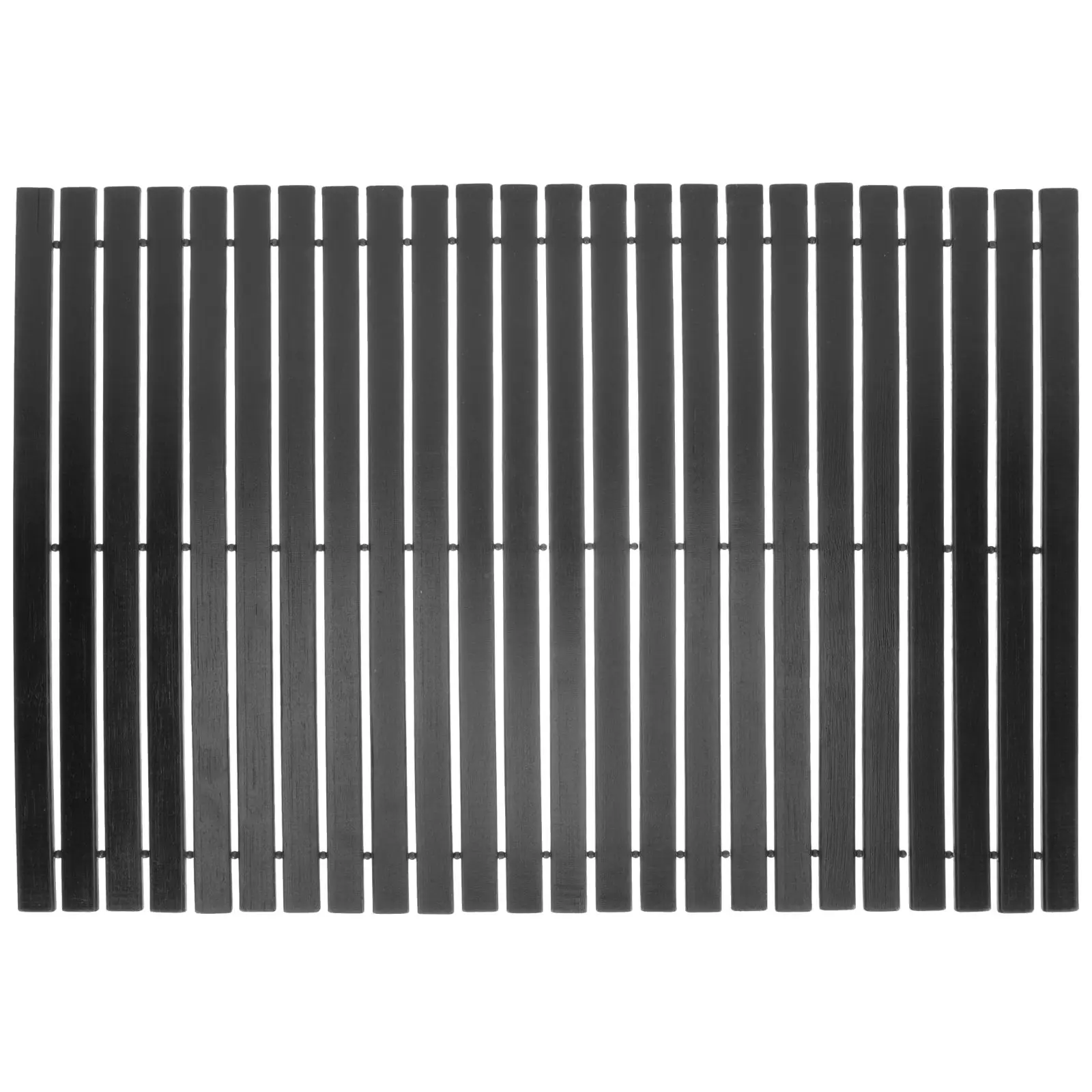 

Bathroom Mat Large Black Non-slip Shower Rugs Absorbent Bamboo Material Floor Mat Bath Room Decor Practical Housewarming Gift