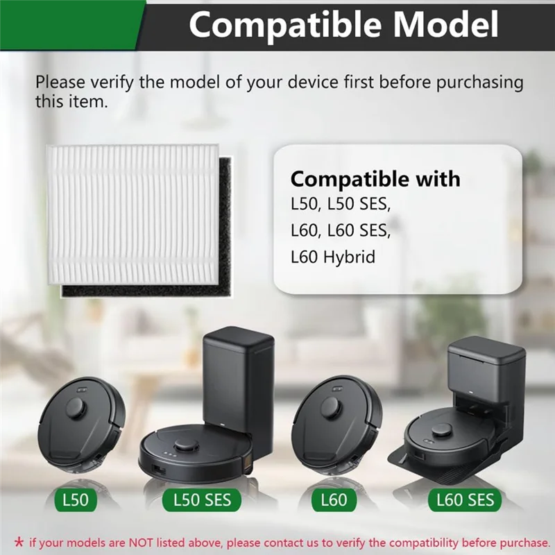 BAAD Replacement Filter Sets For Eufy Clean L50, L50 SES, L60, L60 SES/Hybrid, Robot Vacuum Accessories