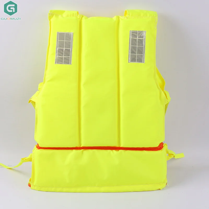 سترة نجاة بوليستر للتحكم في الفيضانات في حالات الطوارئ، سترة طفو عالية باللون الأخضر الفلوريسنت، سترة نجاة للعمل البحري، سترة نجاة للبالغين